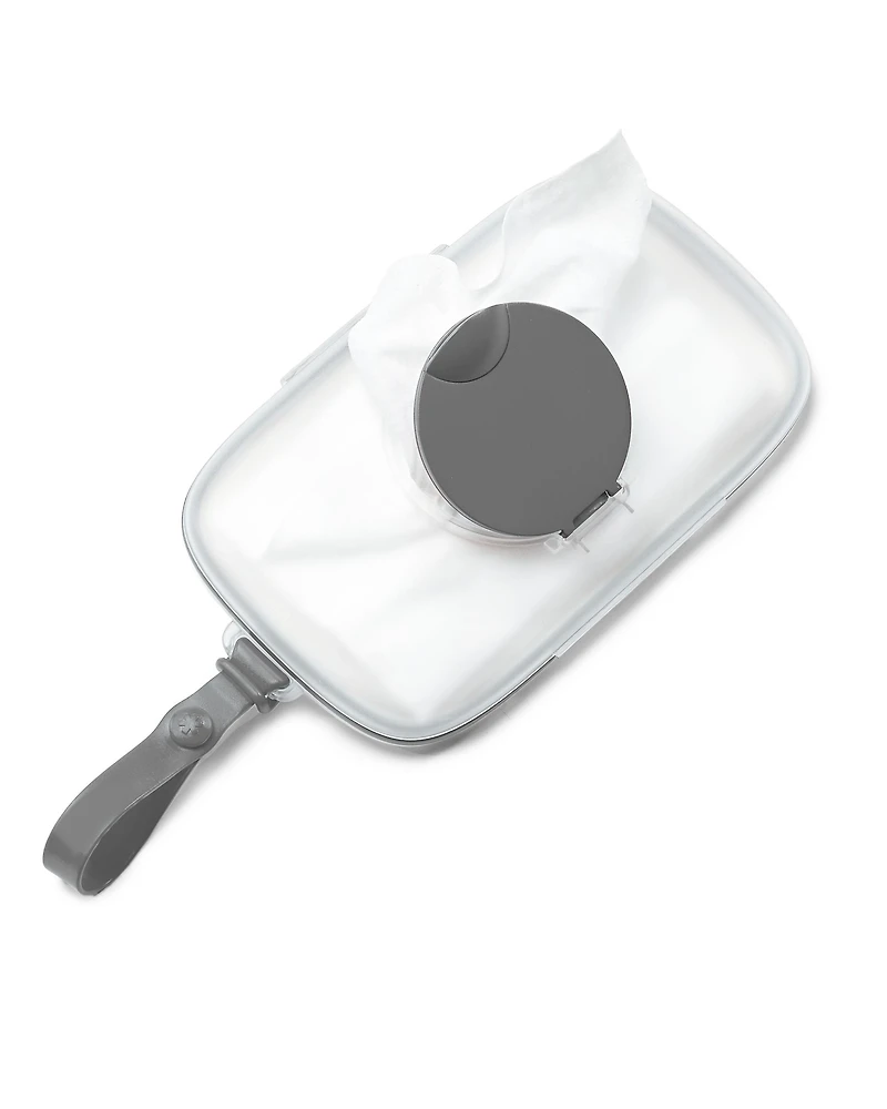Grab & Go Snug Seal Wipes Case - Grey