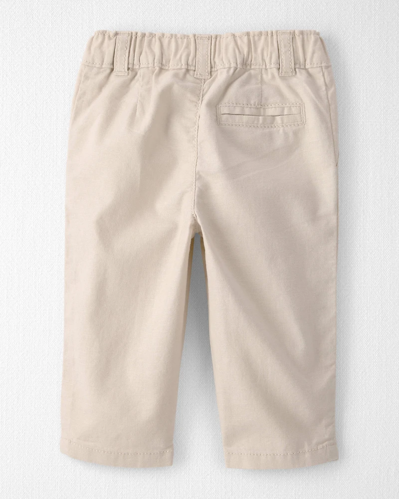 Baby Boy Linen Pants Made with Organic Cotton