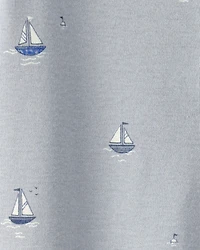 Baby Organic Cotton Sleeper Pyjama Sail Away Print