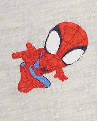 Toddler 2-Piece Spider-Man Tee & Short Set - Heather/Navy