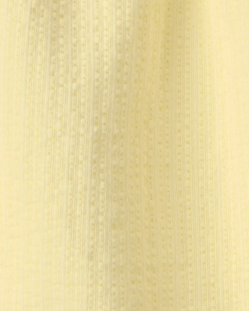 Toddler Girl Flutter-Sleeve Seersucker Top - Yellow