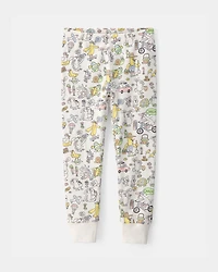 Toddler Easter Scavenger Hunt 100% Cotton Snug Fit 2-Piece Pyjama Set - Ivory