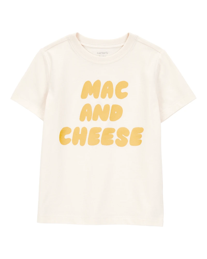 Toddler Boy Mac & Cheese Short-Sleeve Graphic Tee - Ivory