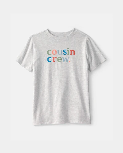 Kid 'Cousin Crew' Graphic Tee - Grey