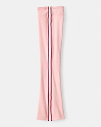 Girls Knit Flare Active Pants - Pink