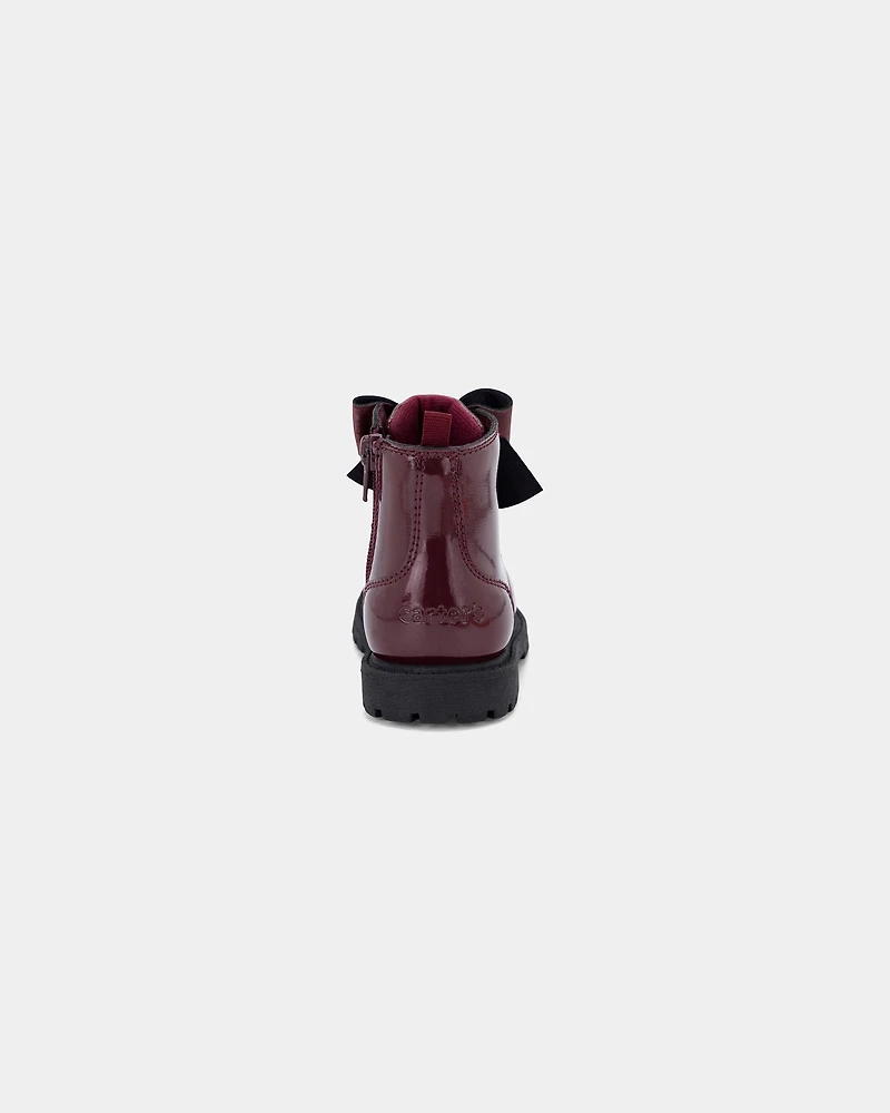 Toddler Girl Fashion Boot - Burgundy