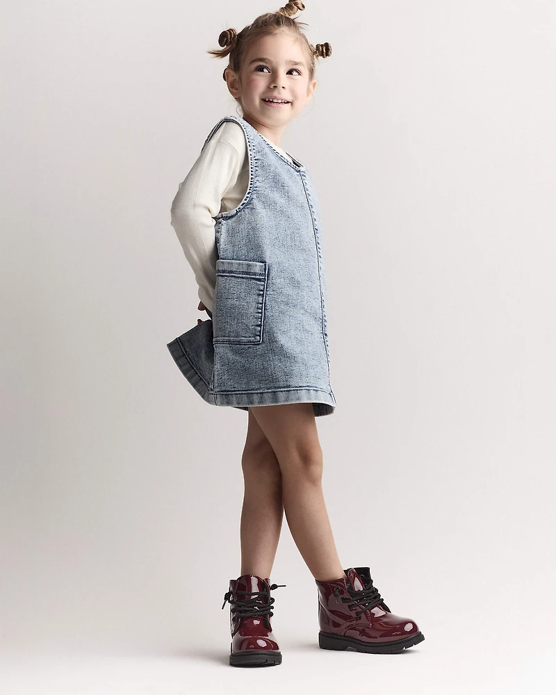 Toddler Girl Pointelle Long-Sleeve Top - Cream