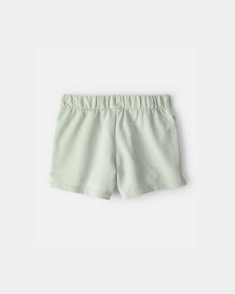 Toddler Girl French Terry Shorts - Green