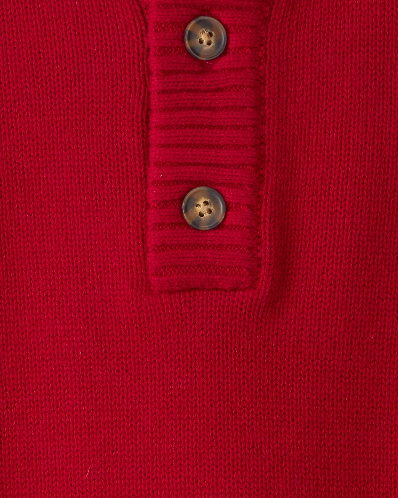 Boys Pullover Sweater - Red