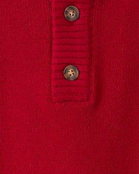 Boys Pullover Sweater - Red
