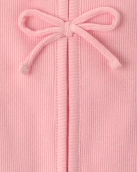 Girls 2-Piece Floral Sleeveless Top & Skort Set - Pink