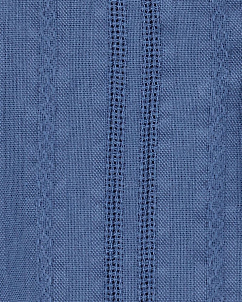 Baby Button-Down Cotton Romper