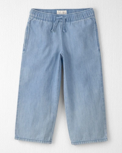 Toddler Girl Organic Cotton Chambray Pants