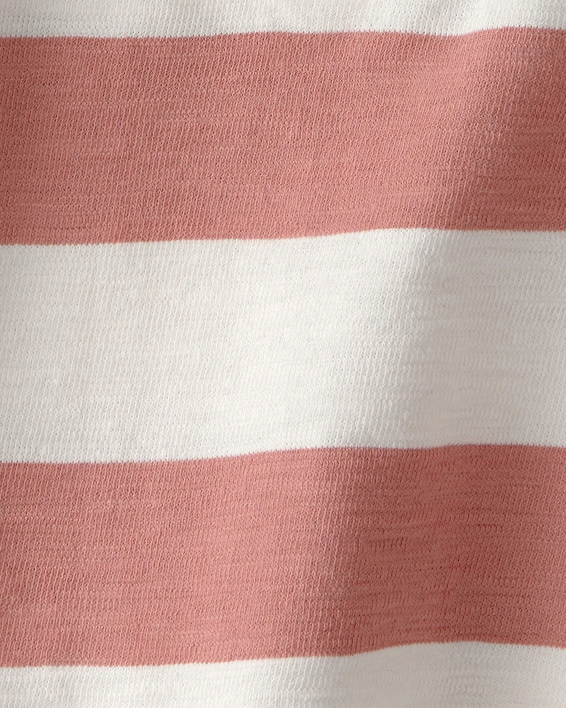 Toddler Boy Striped Collared Shirt Made with Organic Cotton