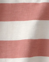Toddler Boy Striped Collared Shirt Made with Organic Cotton