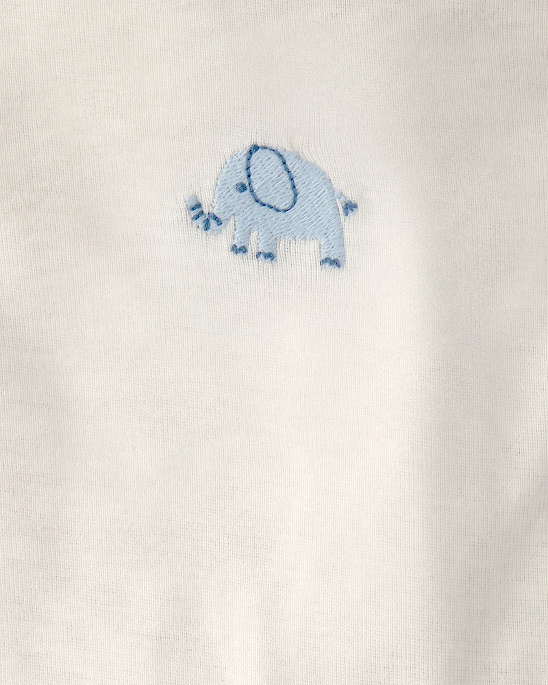 Baby 5-Pack Animals Sleeveless Multipack Bodysuits - Cream