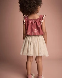Toddler Girl Avenue Twirl™ Mini Skirt - Khaki