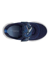 Toddler Dinosaur Light-Up Athletic Sneakers - Navy