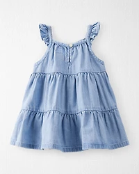 Baby Organic Cotton Chambray Dress