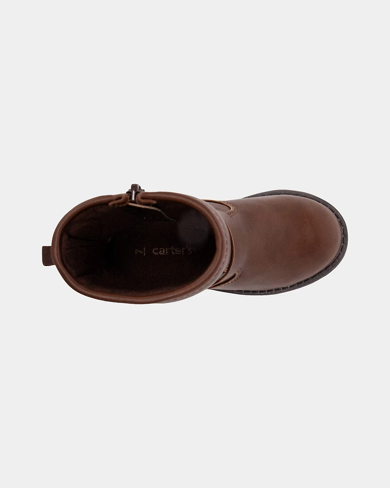 Toddler Girl Fashion Boots - Brown
