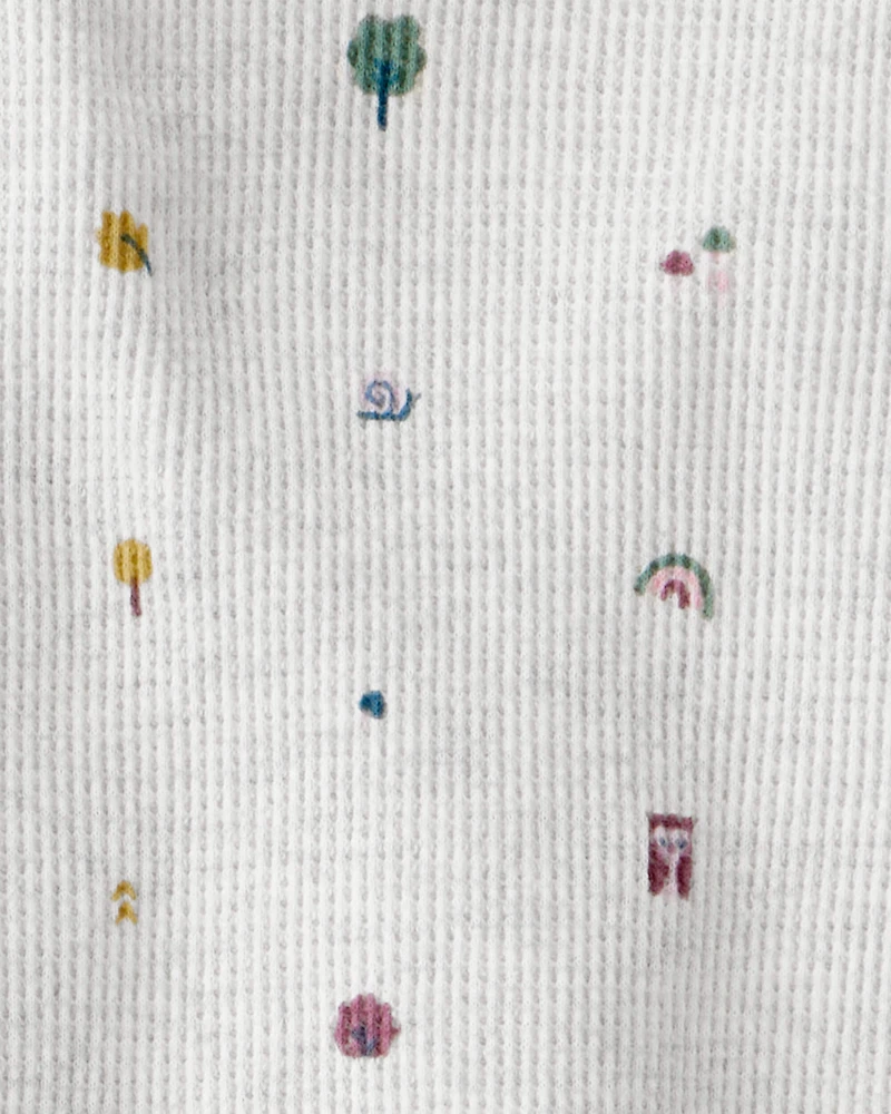 Baby 2-Piece Organic Cotton Waffle Knit Set Icon Print