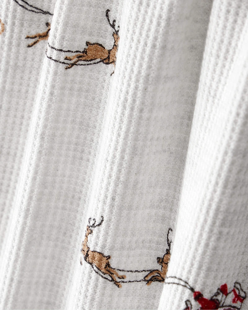 Baby Christmas Santa Reindeer Print PurelySoft Snug Fit 1-Piece Pyjamas