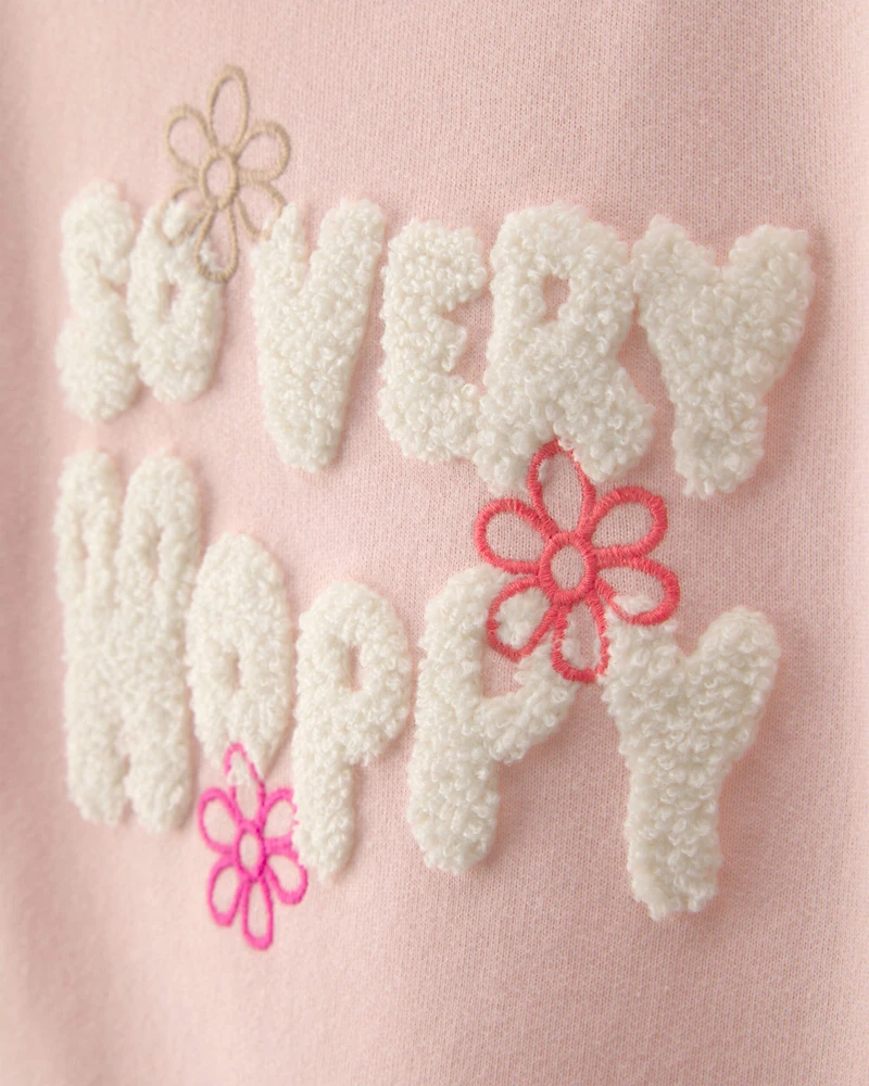 Baby Girl 2-Piece Easter 'So Very Hoppy' French Terry Top & Skort Set - Pink