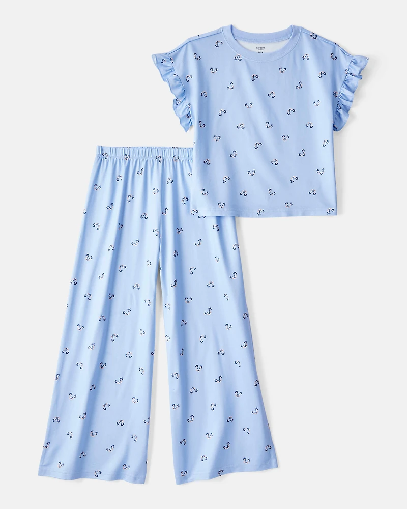 Kid 2-Piece Floral Print Pyjamas