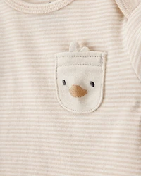 Baby 4-Piece Striped Duck Outfit Set