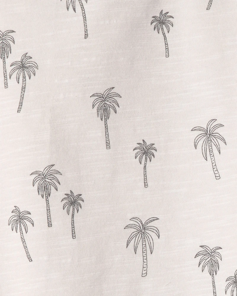 Toddler Boy 2-Pack Organic Cotton T-Shirts Palm Trees