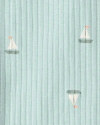 Baby Sailboat 2-Way Zip Sleeper - Green