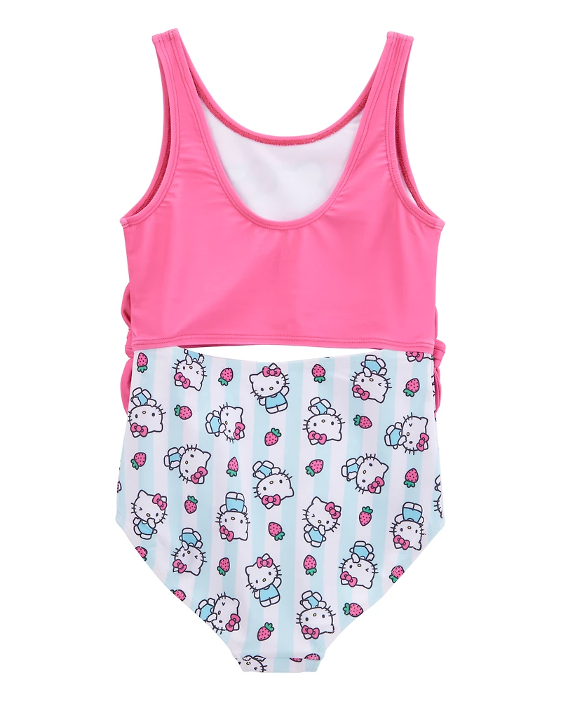 Girls Hello Kitty® 1-Piece Swimsuit - Pink/Blue
