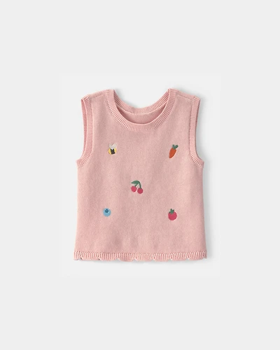 Baby Girl Summer Icon Tank Top - Pink