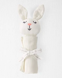 Baby Organic Cotton Muslin Bunny  Lovey