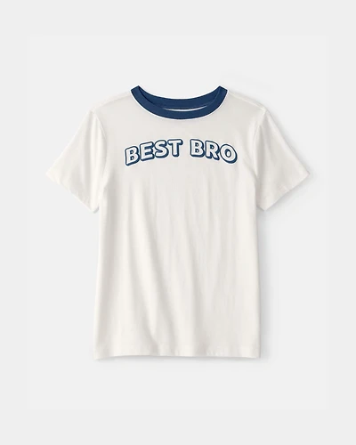 Boys 'Best Bro' Graphic Tee - Ivory
