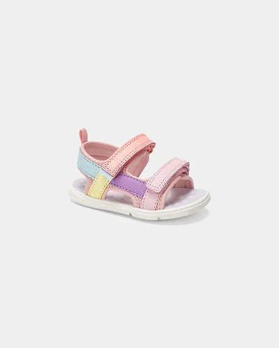 Baby Girl Every Step® First Walker Sandals - Pink/Purple