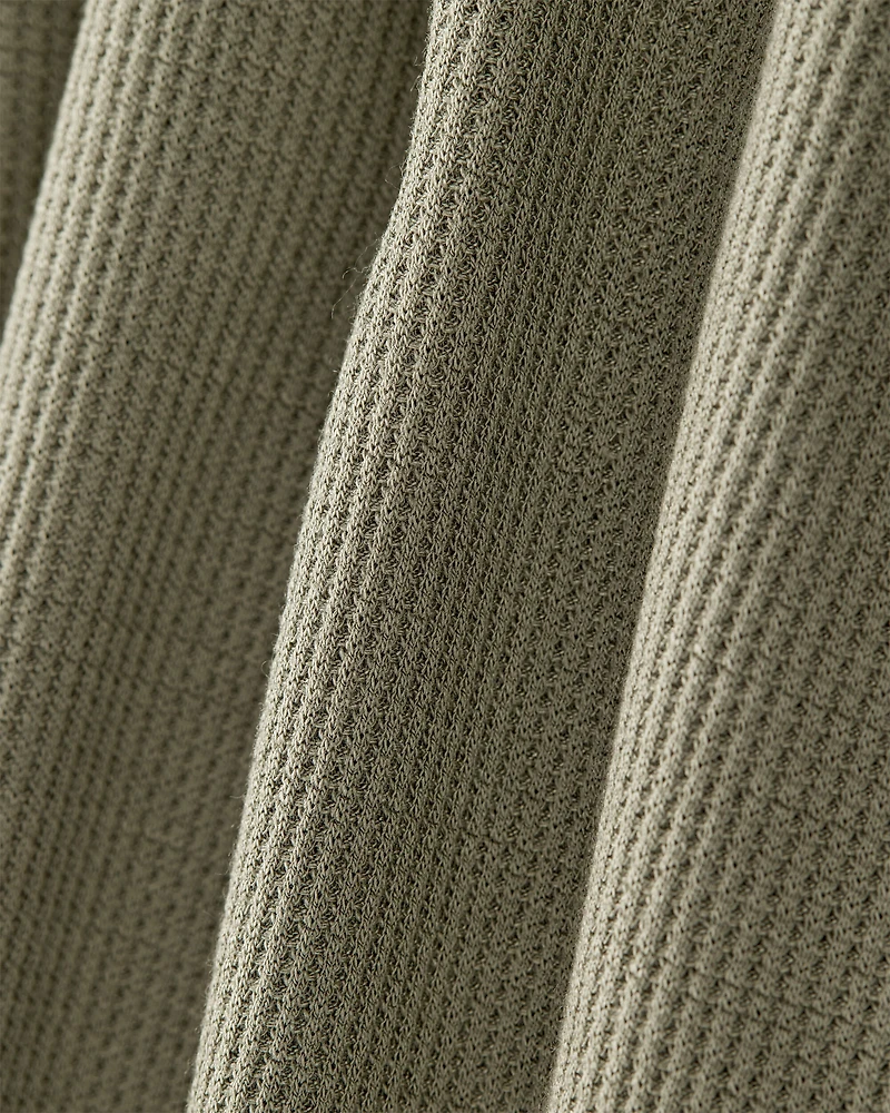 Baby Boy PurelySoft Long-Sleeve 2-Way Zip 1-Piece pyjamas - Green