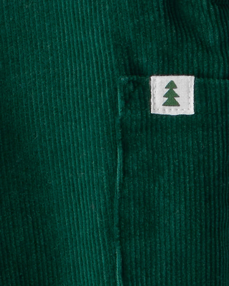 Baby Boy 2-Piece Sweater & Overall Set - Green