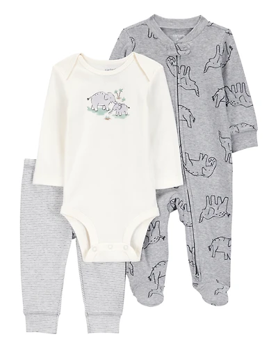 Baby Boy 3-Piece Elephant Multi-Piece Set