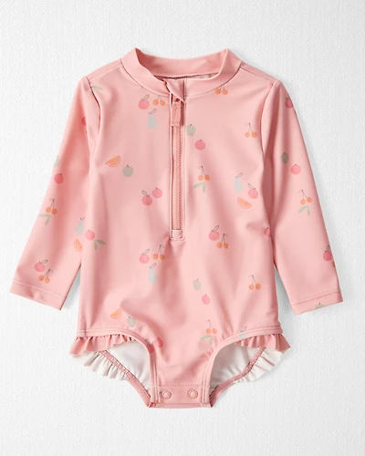 Baby Girl Recycled Ruffle Swimsuit