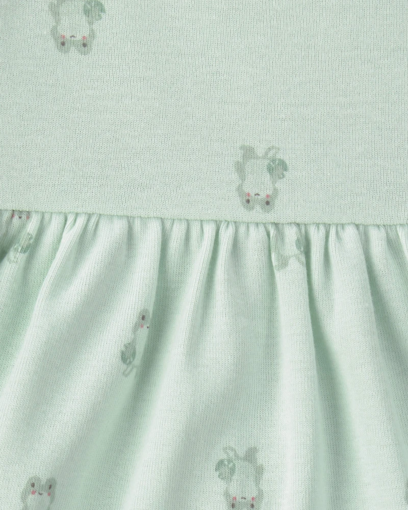 Baby Girl 2-Pack Frog Short-Sleeve Dresses - Green
