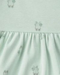 Baby Girl 2-Pack Frog Short-Sleeve Dresses - Green