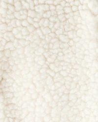 Baby Girl 2-Piece Plaid Sherpa Vest & Dress Set