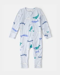 Baby Whale PurelySoft 2-Way Zip Sleeper - Blue