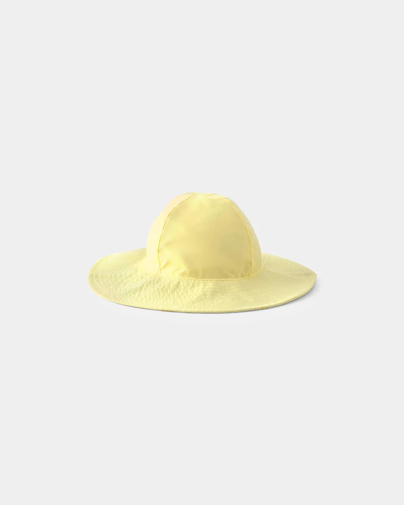 Baby Girl Seashell Reversible Swim Hat - Yellow
