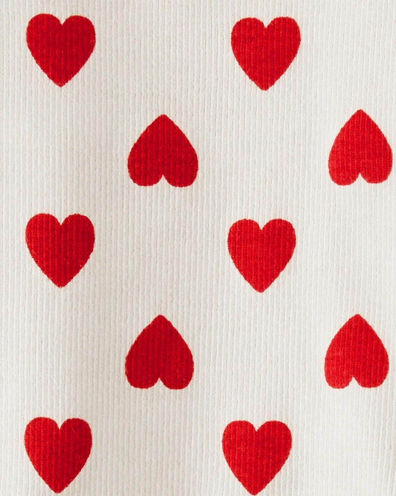 Baby Organic Cotton Pyjamas Forever Hearts Print