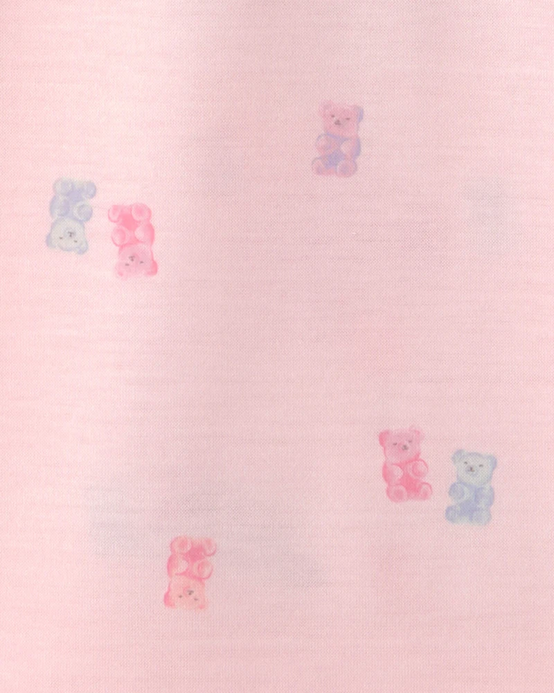 Girls 2-Pack Ice Cream Short-Sleeve Loose Fit Nightgown - Pink/Blue