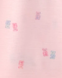 Girls 2-Pack Ice Cream Short-Sleeve Loose Fit Nightgown - Pink/Blue