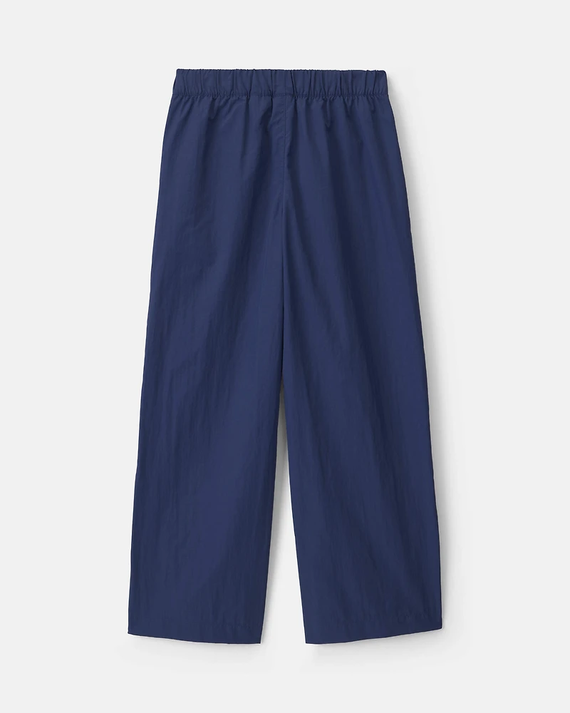 Girls Nylon Track Pants - Navy Blue