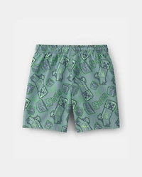 Boys Minecraft® Swim Trunks - Green